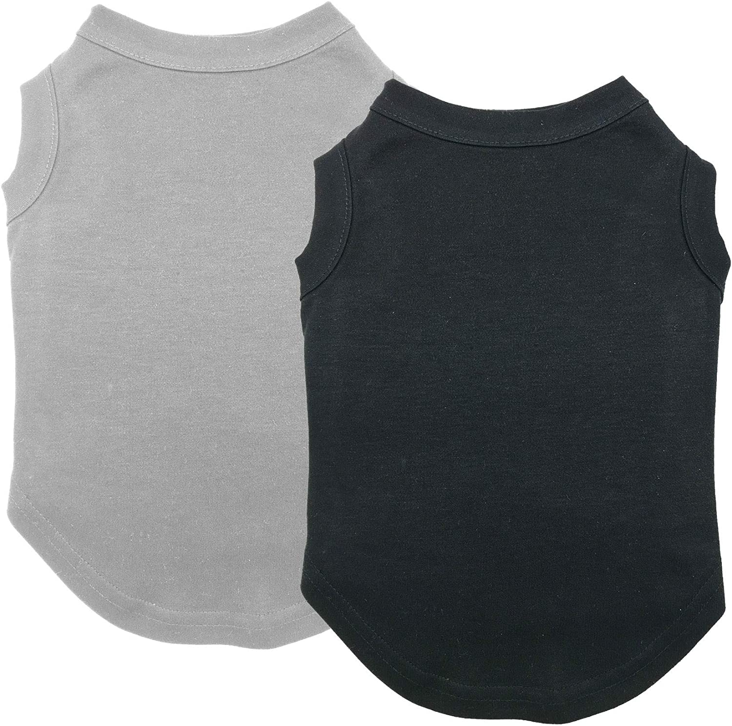 Chol&Vivi Cat T-Shirt Clothes Soft and Thin, 2pcs