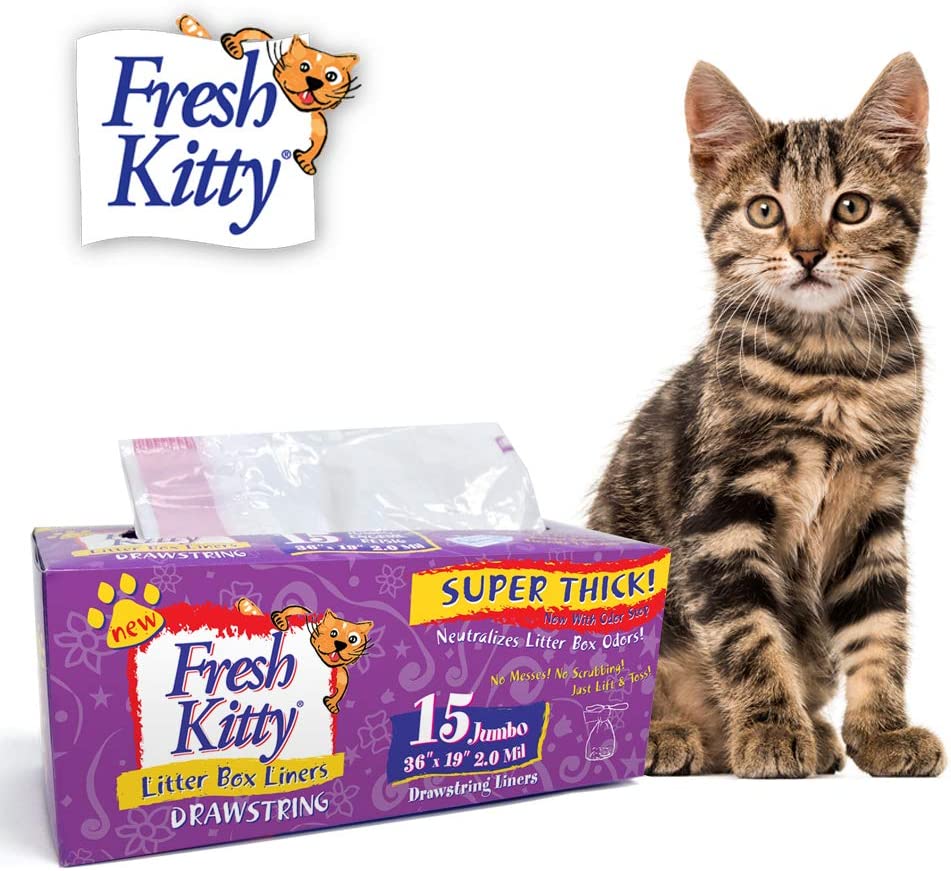 Fresh Kitty Litter Box Liners Super Thick