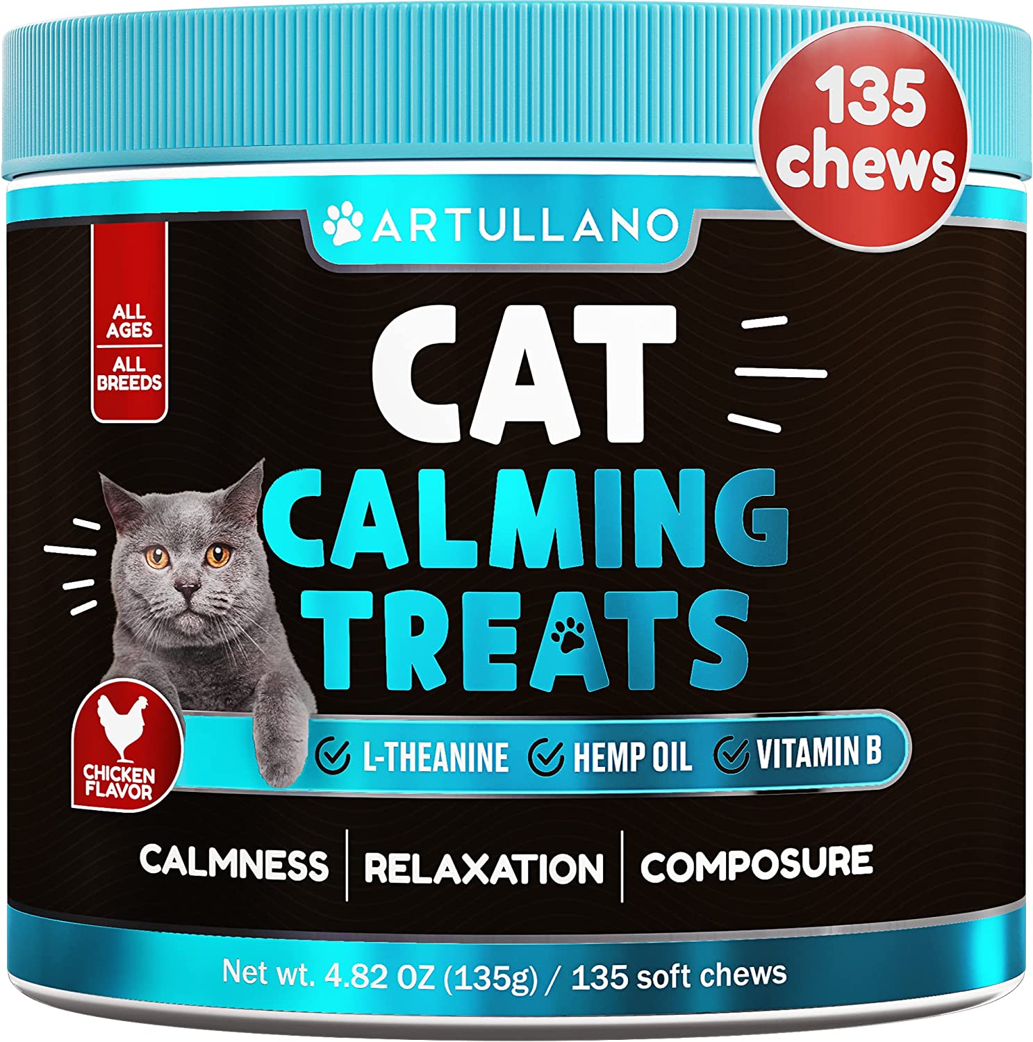 Artullano Hemp Cat Calming Treats