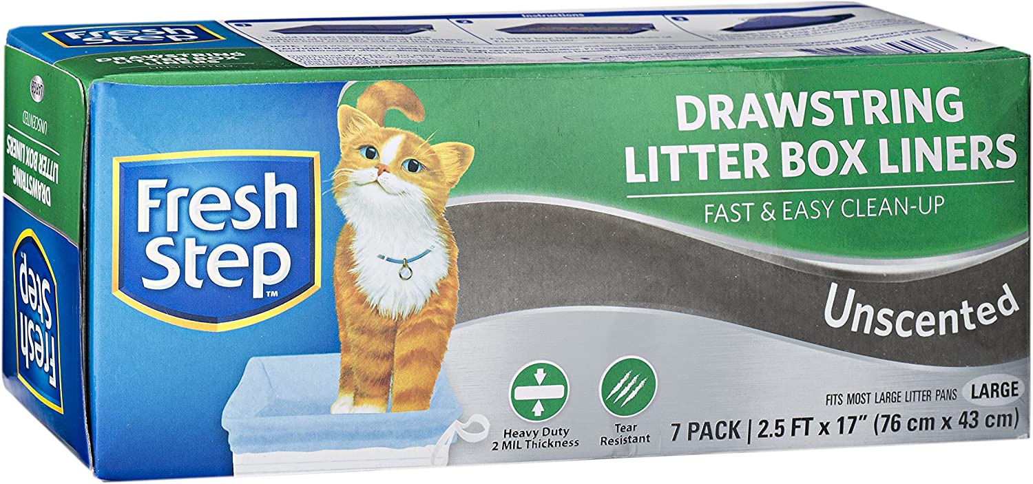 Fresh Step Drawstring Cat Litter Box Liners