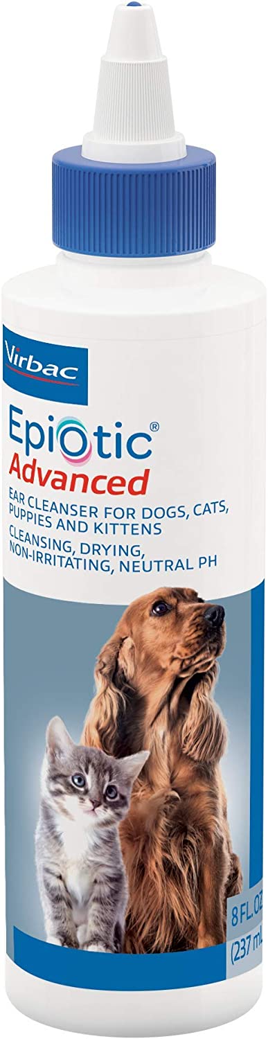 Virbac Epi-Otic Advanced Ear Cleanser for Dogs & Cats, 8 oz