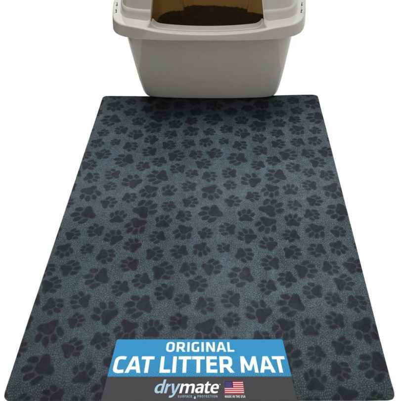 Cat Litter Mat for Litter Box, Reduces Litter Tracking - Absorbent, Waterproof, Machine Washable Pad