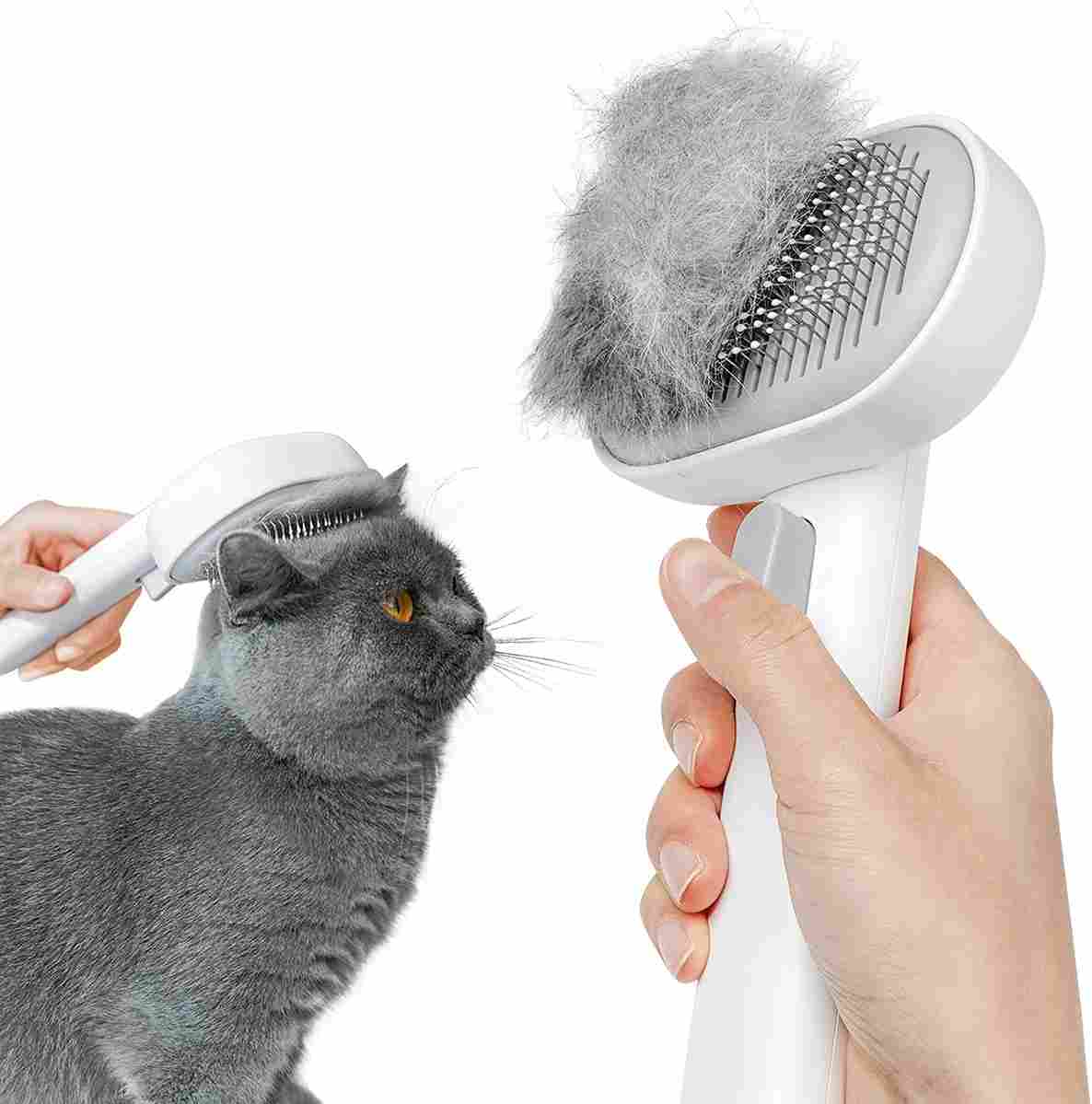 Aumuca Cat Brush for Shedding, Cat Brushes for Indoor Cats, Cat Brush for Long or Short Haired Cats, Cat Grooming Brush Cat Comb for Kitten Rabbit Massage Removes Loose Fur