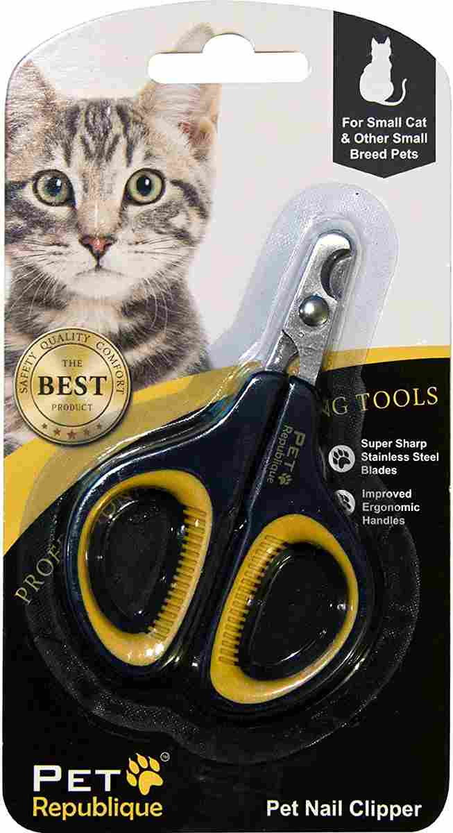 Cat Nail Clipper by Pet Republique – Professional Stainless-Steel Claw Clipper Trimmer for Cats, Kittens, Hamster, Rabbits, Birds, & Small Breed Animals