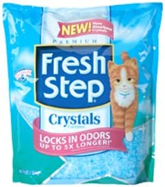 Fresh Step Crystals Cat Litter, Ultra Lightweight and Absorbing,8lbs total