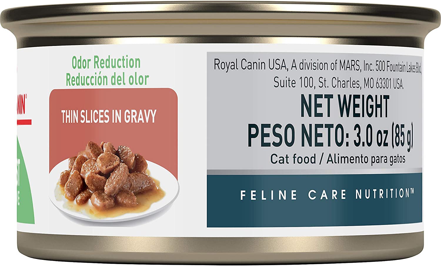 Royal Canin Digest Sensitive Thin Slices in Gravy Wet Cat Food, 3 oz can, 24 count