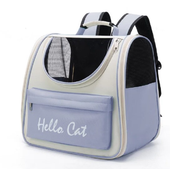 New Outdoor Portable Cat Bag Pet Backpack Cat Outdoor Portable Breathable Large Capacity Pet Backpack(13.39*14.56*9.84 Inches)