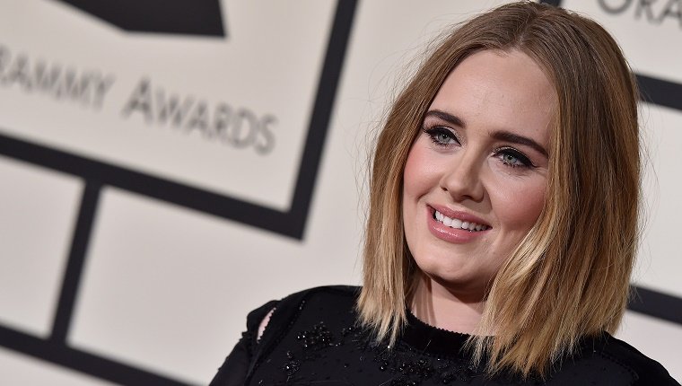 LOS ANGELES, CA - FEBRUARY 15:  Singer Adele arrives at The 58th GRAMMY Awards at Staples Center on February 15, 2016 in Los Angeles, California.  (Photo by Axelle/Bauer-Griffin/FilmMagic)