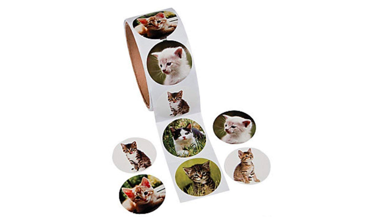 Cat photo stickers