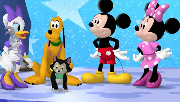 MICKEY MOUSE CLUBHOUSE - "Minnie's Pet Salon" - Minnie and the Clubhouse pals get their pets ready for Pluto's All-Star Pet Show at Minnie's Pet Salon. This episode of Disney Junior's "Mickey Mouse Clubhouse" airs FRIDAY, APRIL 5 on Disney Junior (8:30 AM - 9:00 AM ET/PT). (Image by Disney Junior via Getty Images) This episode of Disney Junior's "Mickey Mouse Clubhouse" airs Friday, November 22 on Disney Junior (9:00 AM - 9:30 AM ET/PT). (Image by Disney Junior via Getty Images) MOUSEKA, MR. PETTYBONE, MOOSKA, FIONA THE FROG, GOOFY, MISHKA, CLARABELL COW, BOO BOO CHICKEN, DONALD DUCK, CAPTAIN JUMPS-A-LOT, DAISY DUCK, PETE THE CAT, PLUTO, FIGARO, MICKEY MOUSE, MINNIE MOUSE