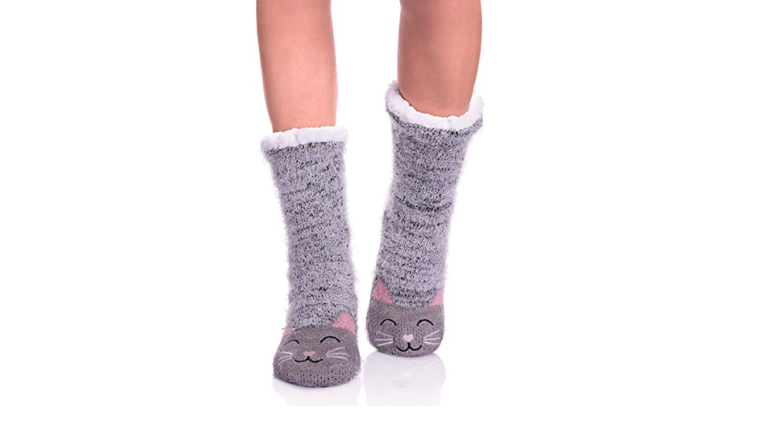Cat slipper socks