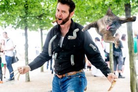 wolverine from x-men with cat