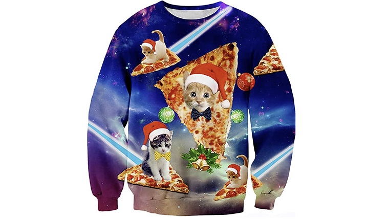 Space cat hot sale christmas sweater