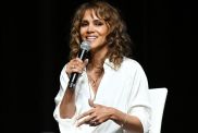 Halle Berry speaks about Pendulum Probiotics at IFM's Annual Functional Medicine Conference at Bellagio Hotel & Casino on May 31, 2024 in Las Vegas, Nevada.