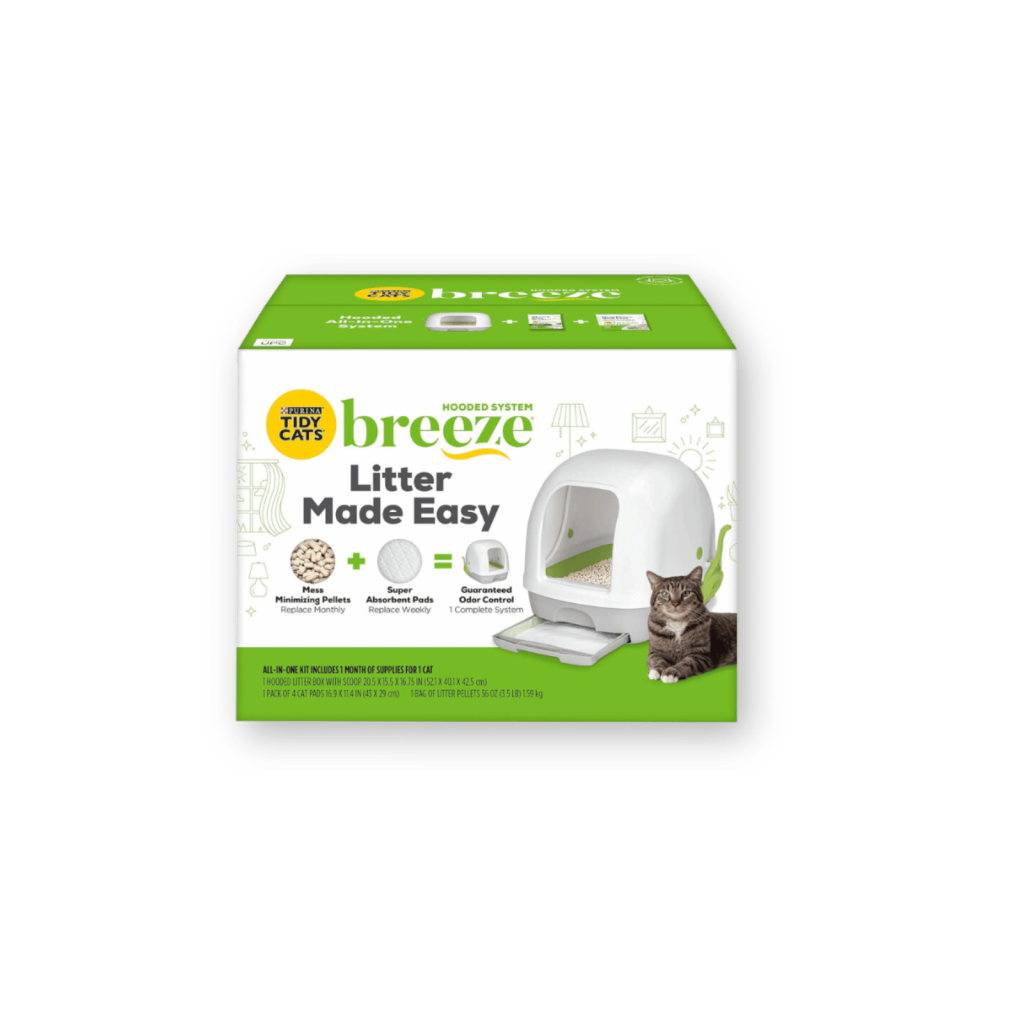 Breeze litter box with hood best sale