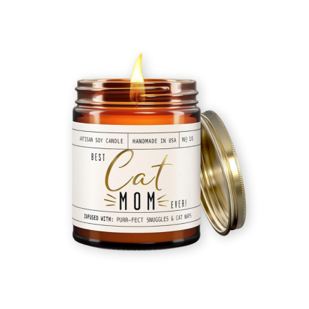 Soy and Sass ‘Best Cat Mom Ever' Candle