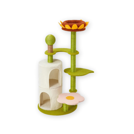 BUPPLEE Sunflower Cat Tree