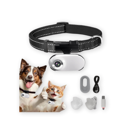 ehomful HD 1080P Cat Camera Collar