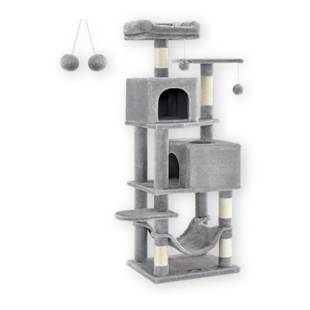 Feandrea Cat Tree, 61-Inch Cat Tower